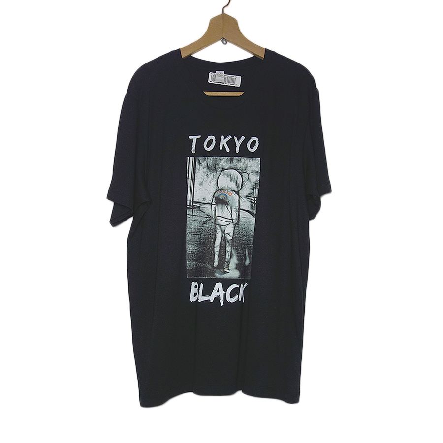 新品 プリントTシャツ 黒色 TOKIO BLACK