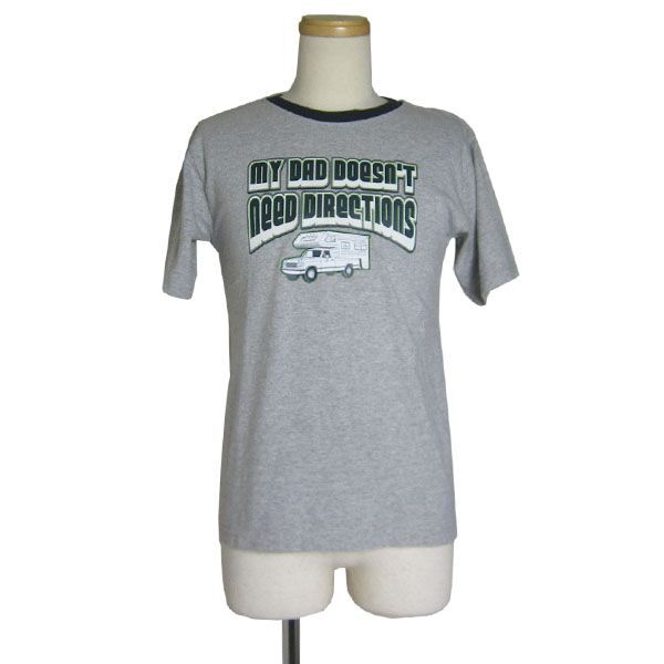 FADED GLORY プリントTシャツ 自動車 グレー色